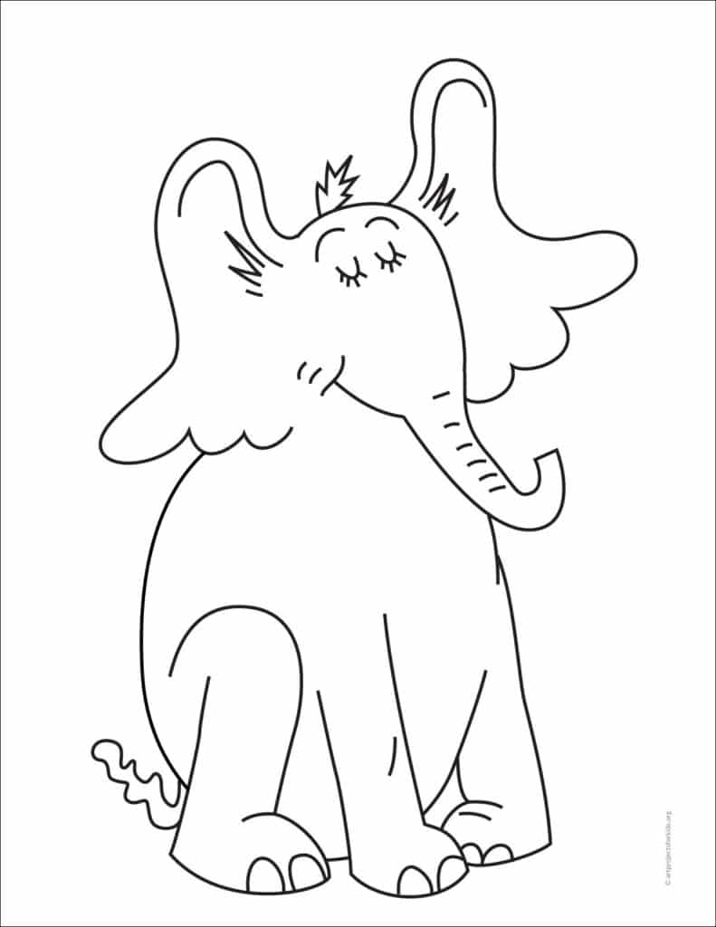 Horton Hears a Who Coloring Page, also available as a free download.
