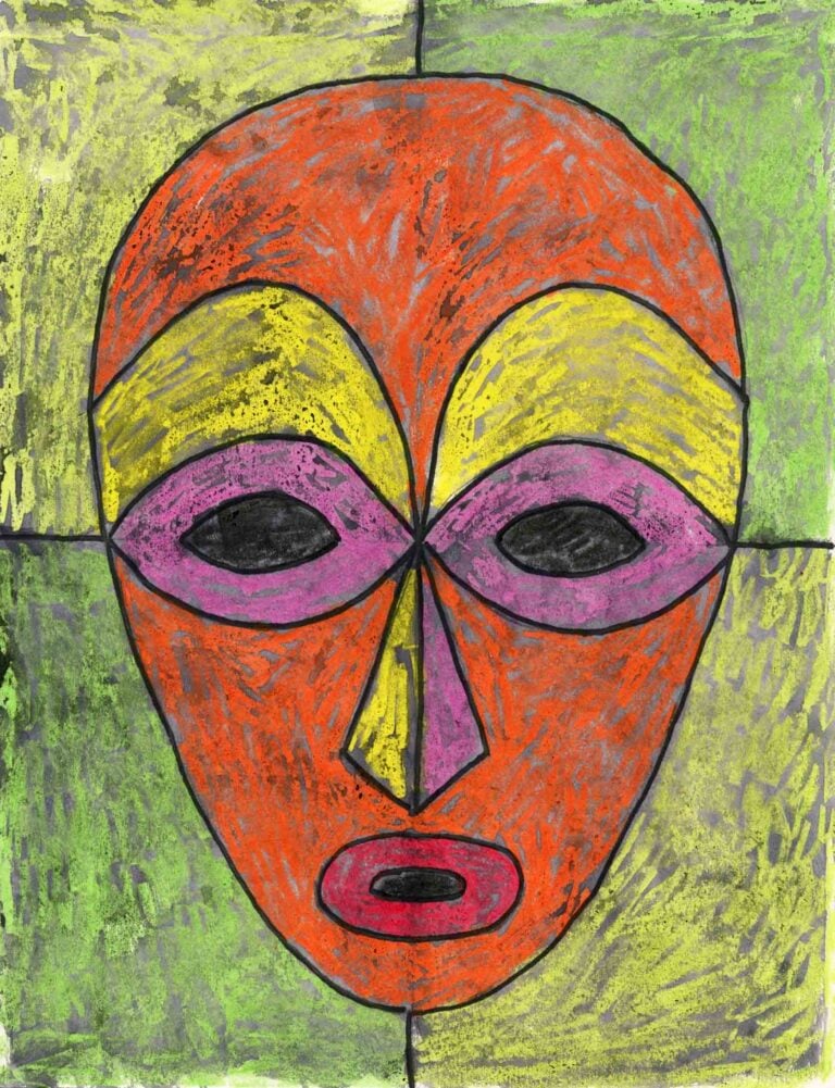 Easy Lois Mailou Jones Mask Art Project