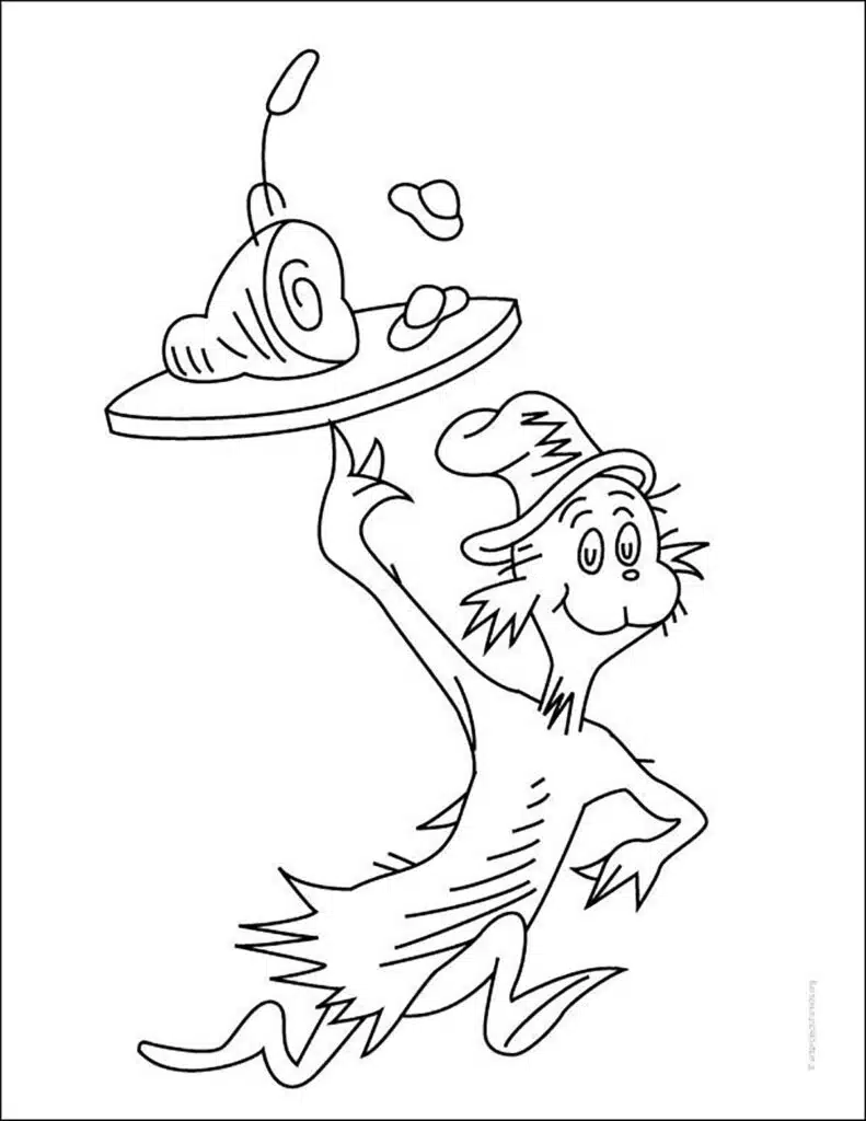 A Sam I Am Coloring Page, also available as a free download.