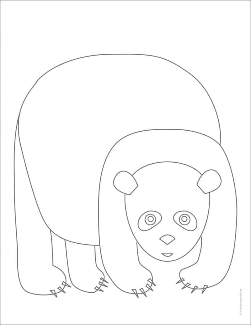 How to Draw like Eric Carle Tutorial and Eric Carle Coloring Page