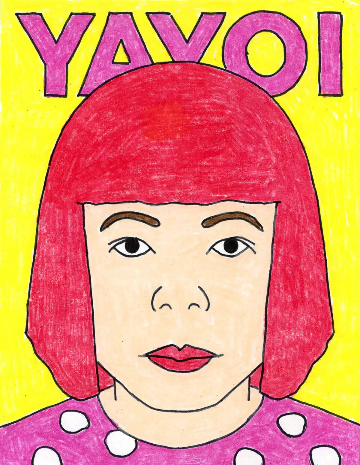 Straightforward Methods to Draw Yayoi Tutorial and Yayoi Coloring Web ...