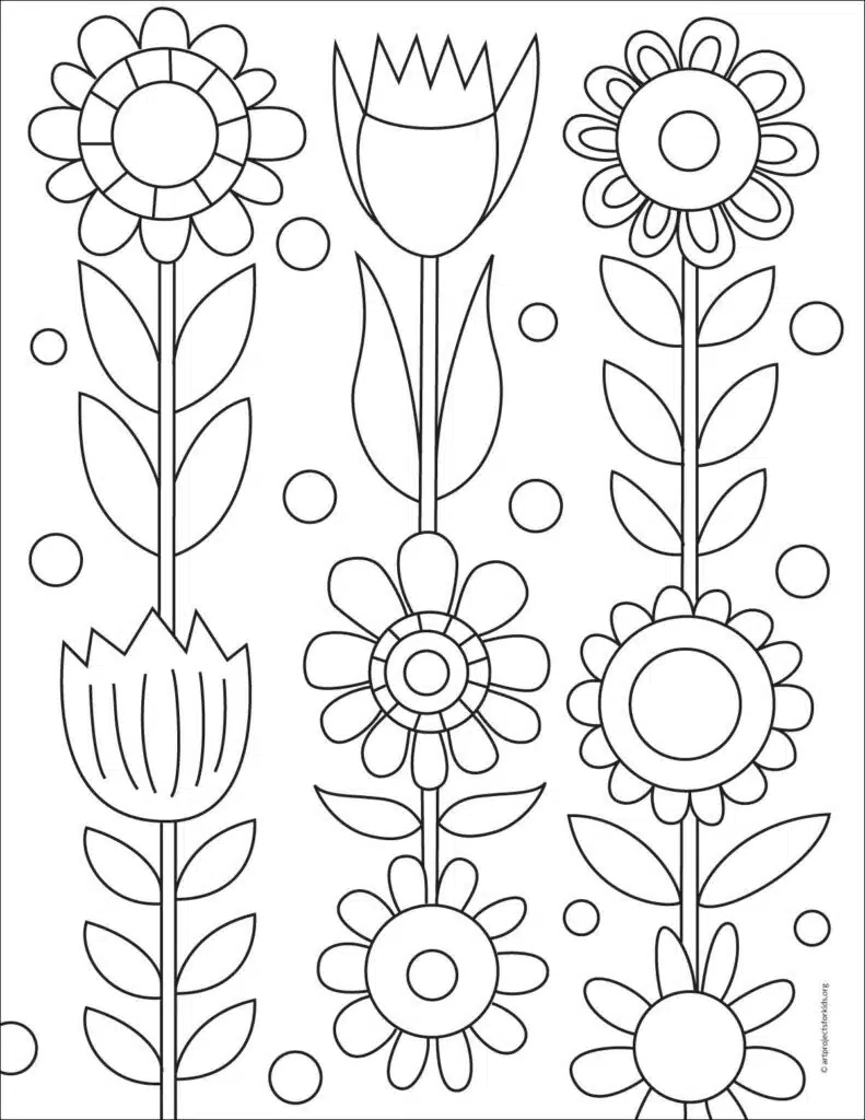 A Mary Blair coloring page, available as a free download.