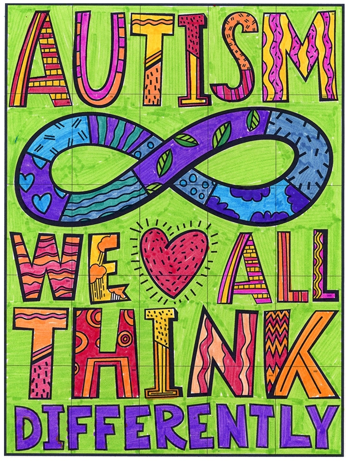 Autism Awareness Bulletin Board Art Project