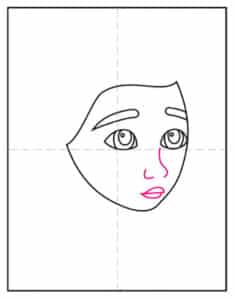 Easy How to Draw Princess Ellian Tutorial & Princess Ellian Coloring Page