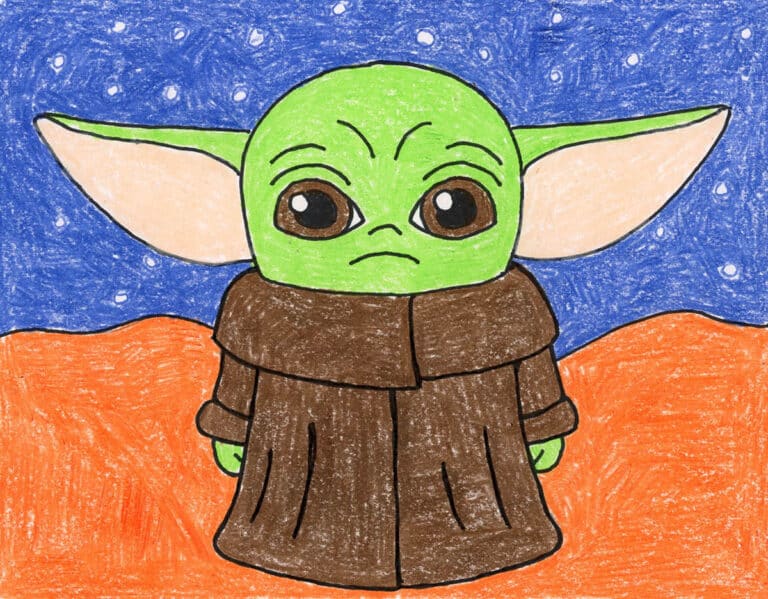How to Draw Baby Yoda: Easy Step-by-Step Drawing Lesson