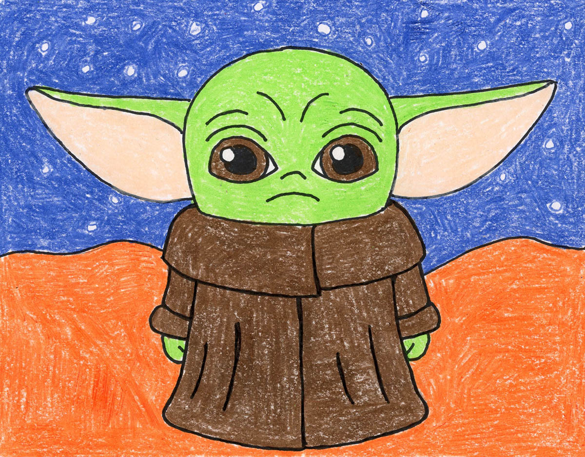 How to Draw Baby Yoda: Easy Step-by-Step Drawing Lesson