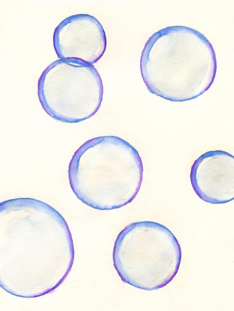 How to Draw Bubbles Easy, Step-by-Step Art Lesson for Kids