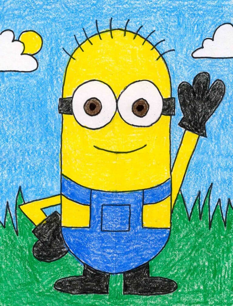 How to Draw a Minion Bob: Easy Step-by-Step Cartoon Drawing for Kids