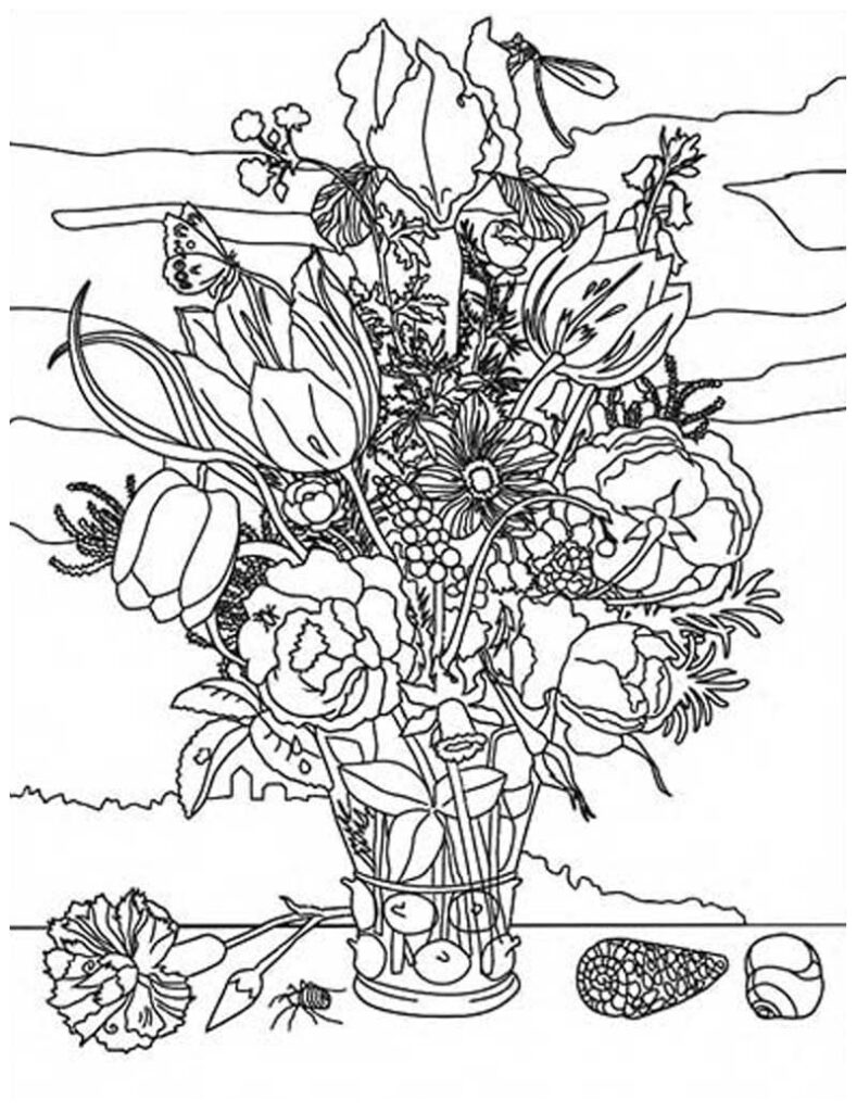 A Bosscheart Coloring Page, available as a free printable.