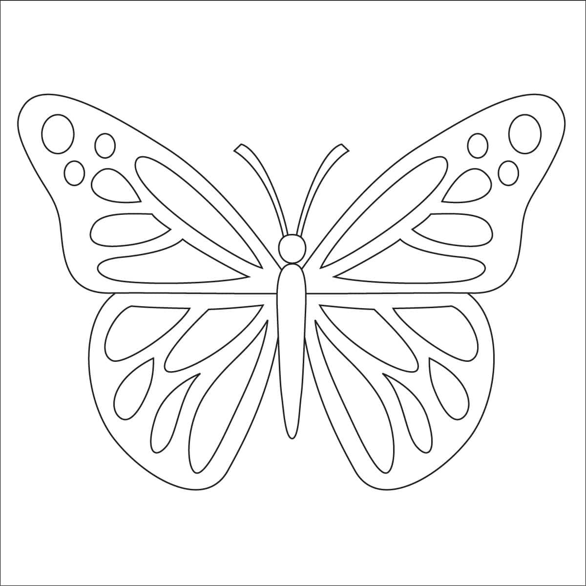 Butterfly Coloring Page: Free Printable Sheets for Kids