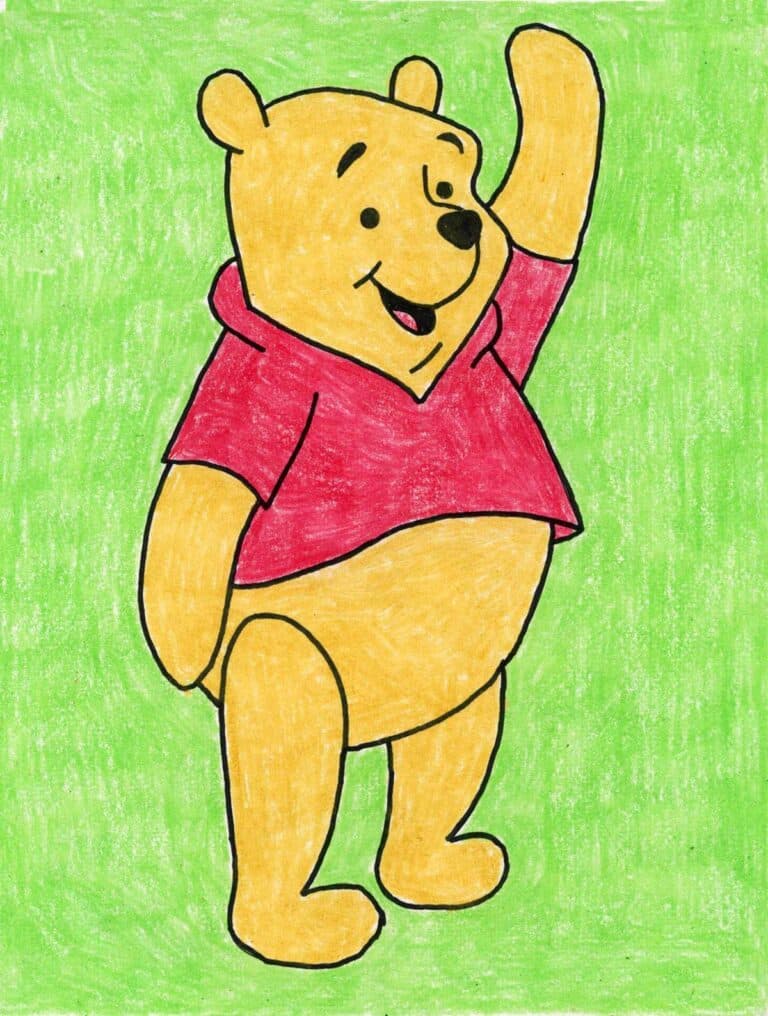 How to Draw Winnie the Pooh: Easy Step-by-Step Art Lesson for Kids