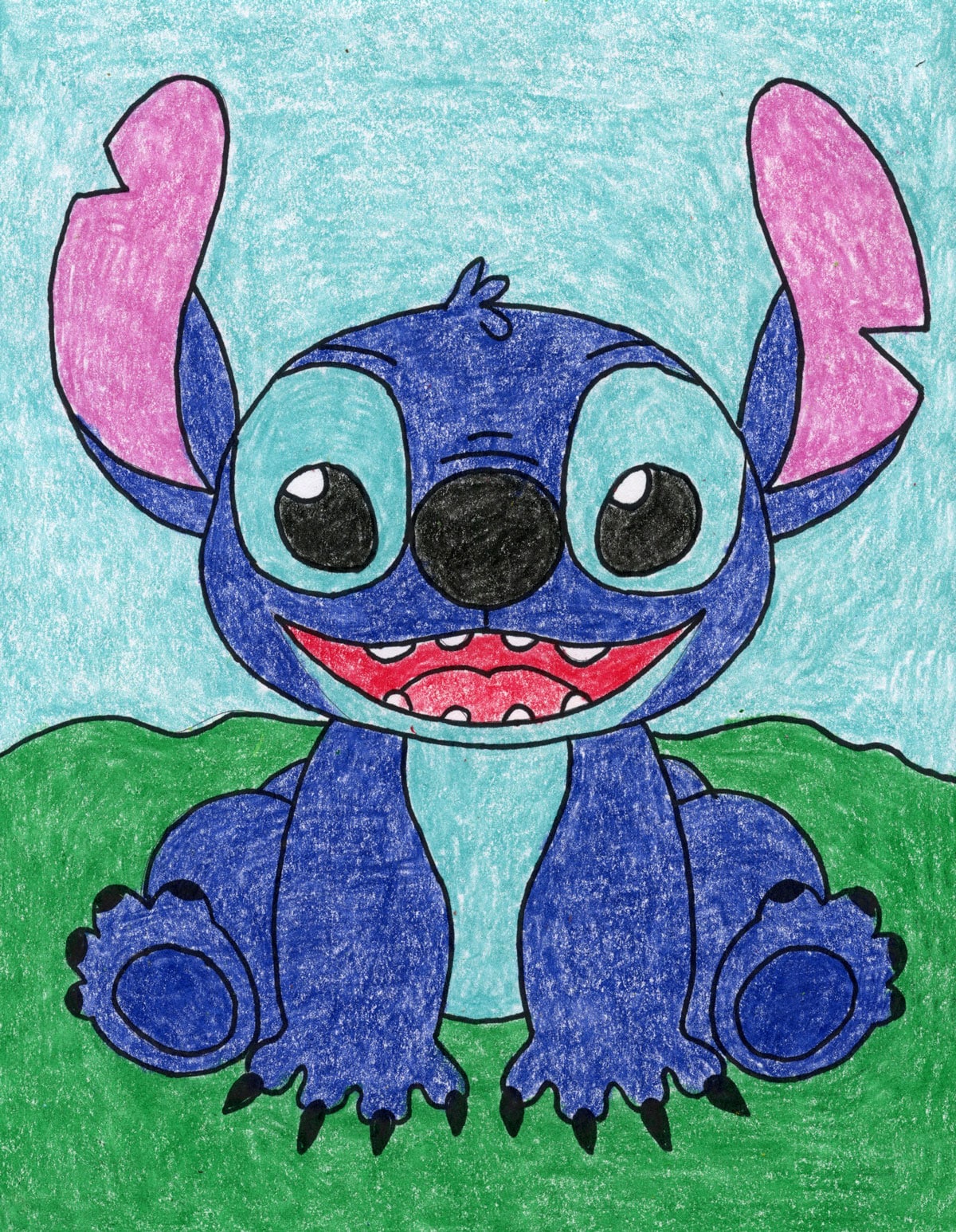 How to Draw Stitch: Easy Step-by-Step Art Lesson for Kids