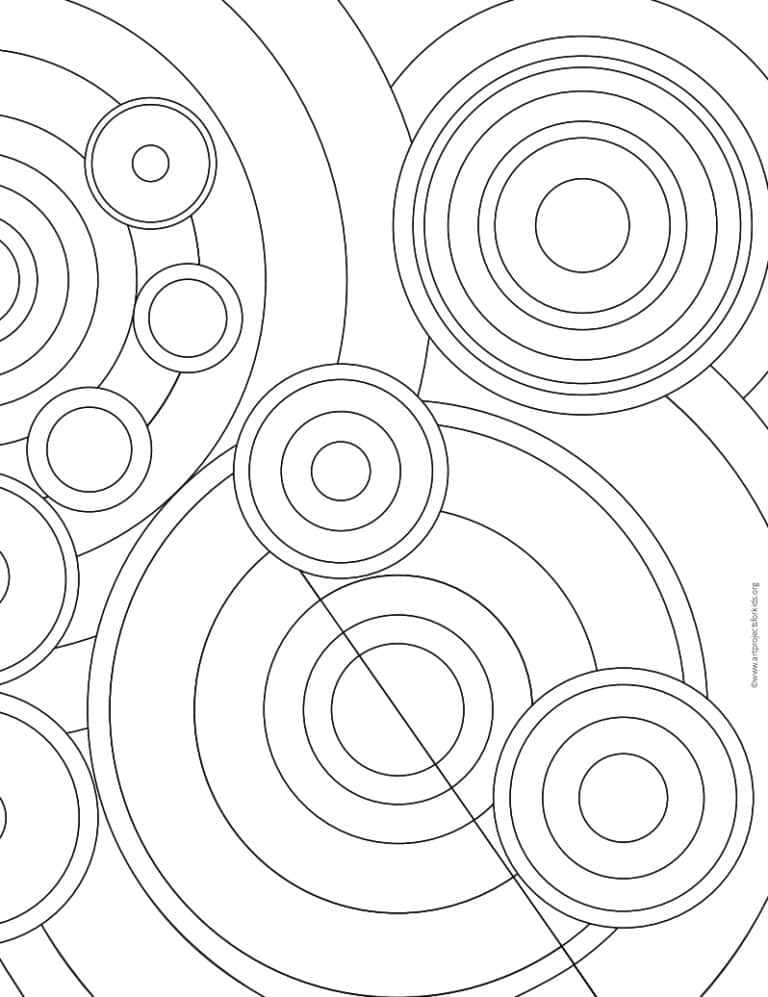 Delaunay Coloring Page: Free Printable Sheets for Kids