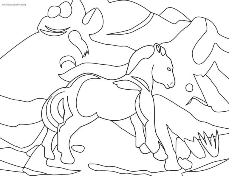 Franz Marc Coloring Page: Free Printable Sheets for Kids