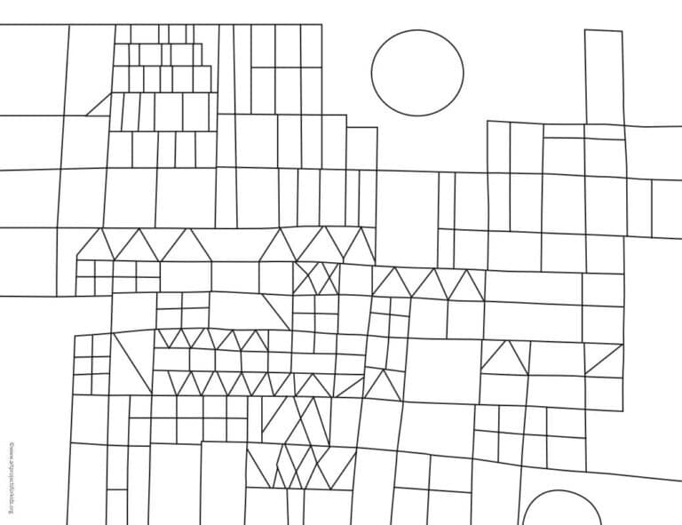 Klee Castle Coloring Page: Free Printable Sheets for Kids