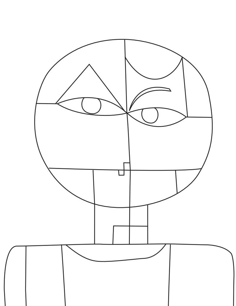 Klee Head Coloring Page: Free Printable Sheets for Kids