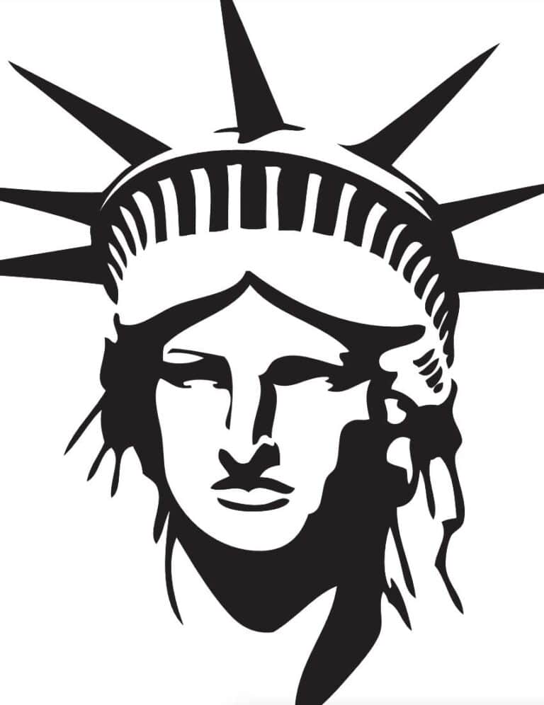 Peter Max Statue of Liberty Coloring Page: Free Printable Sheets for Kids