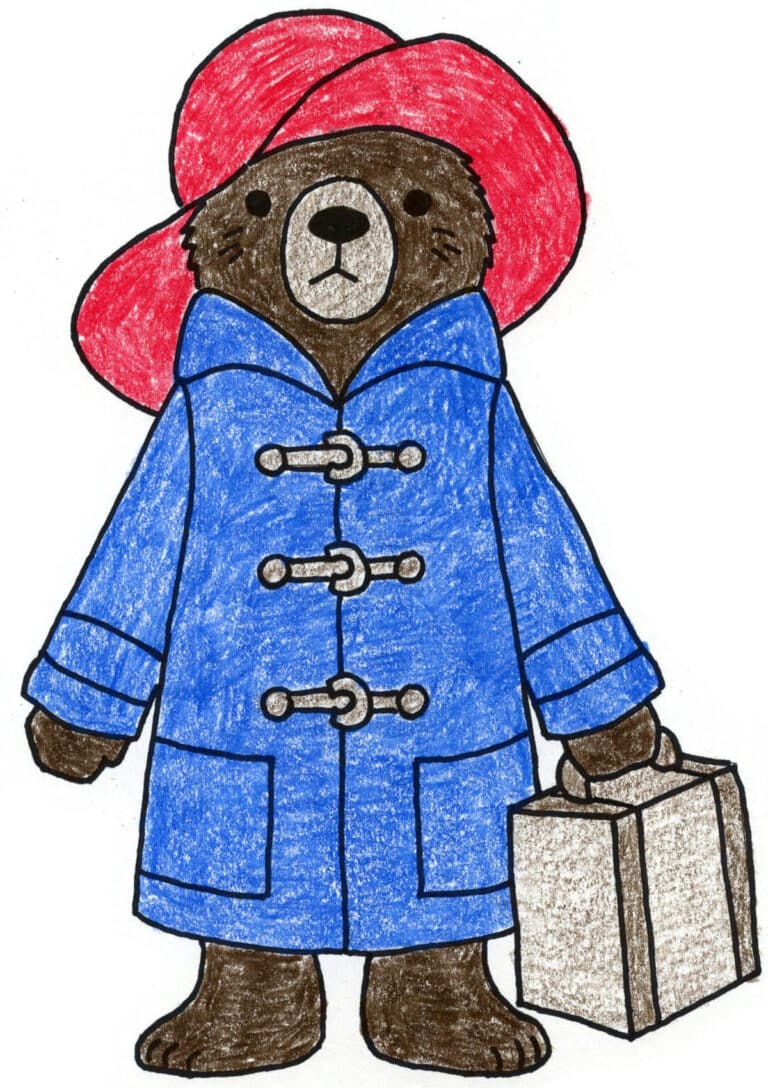 How to Draw Paddington: Easy Art Lesson for Kids