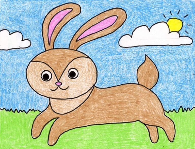 Rabbit Drawing for Kids: Easy How to Draw Lesson