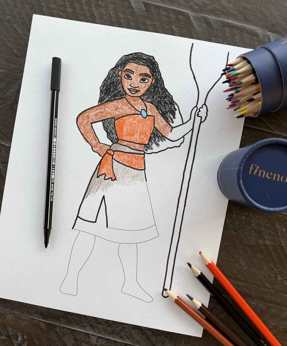 Moana Coloring Printable Pages for Kids (Free Download)
