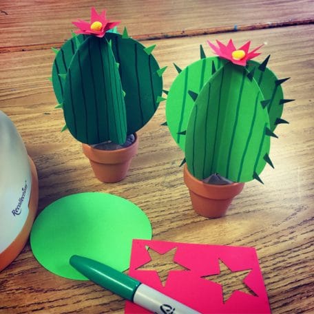 Make a 3D Paper Cactus: Easy Step-by-Step Art Lesson for Kids