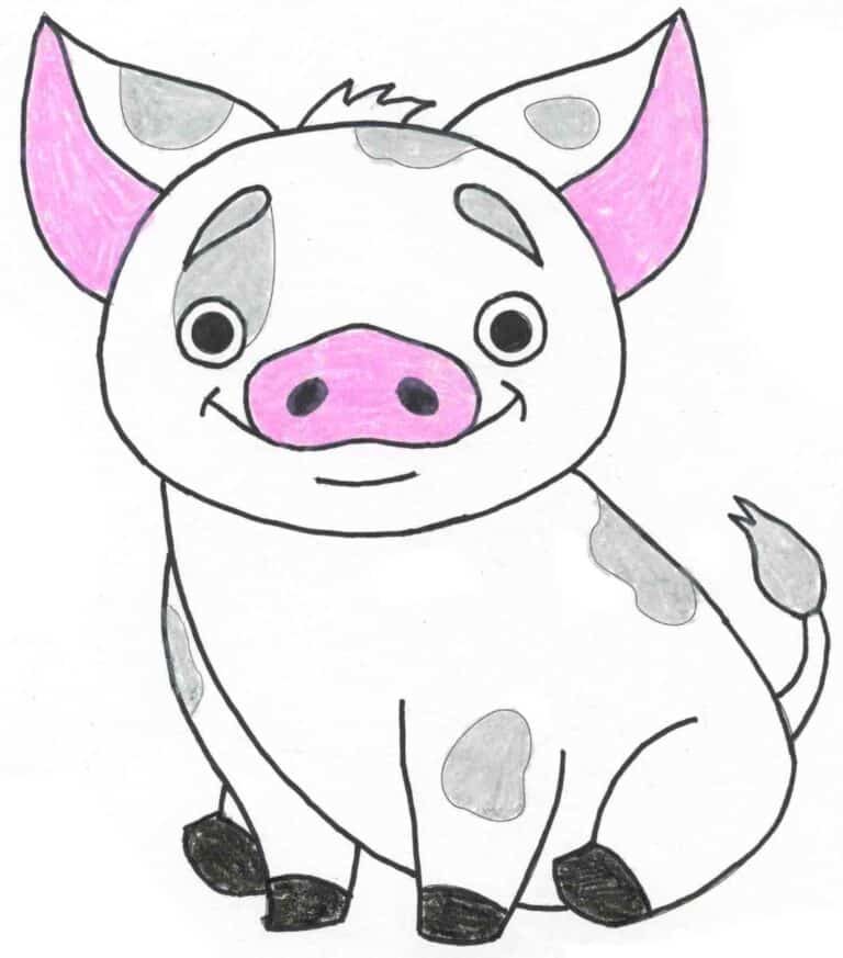 Pua Drawing Lesson from Moana: Easy Step-by-Step Art Project for Kids