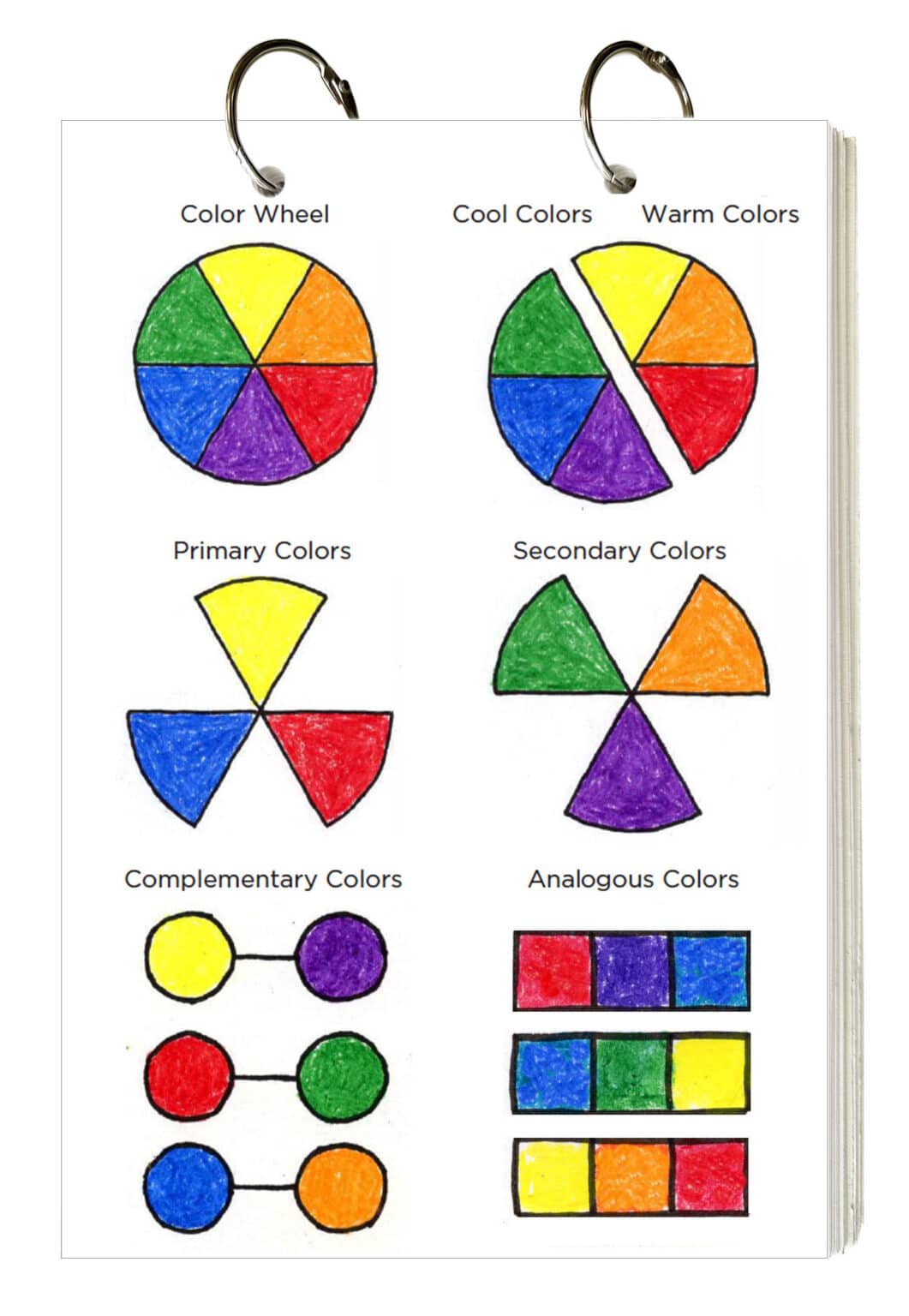 Simple Primary Color Wheel Art Project & Worksheet for Elementary Kids