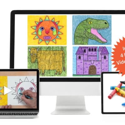 Open-and-Go Crayon Mini Art Unit