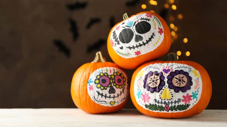 More Day of the Dead Pumpkins