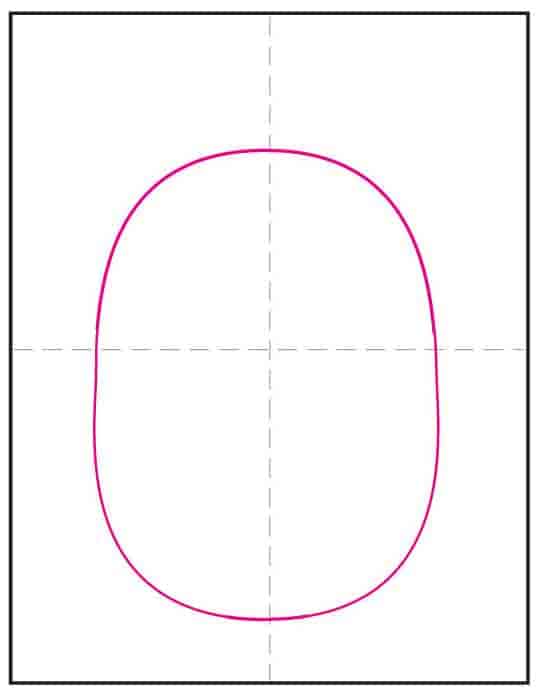 Step 1 of how to draw an acorn shows a pencil-drawn oval shape for the nut