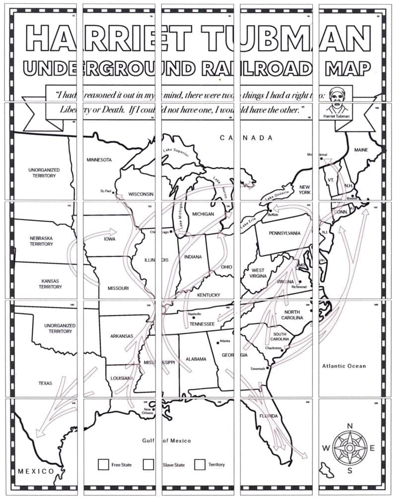 Harriet Tubman Map Collaborative Mural - Image 3