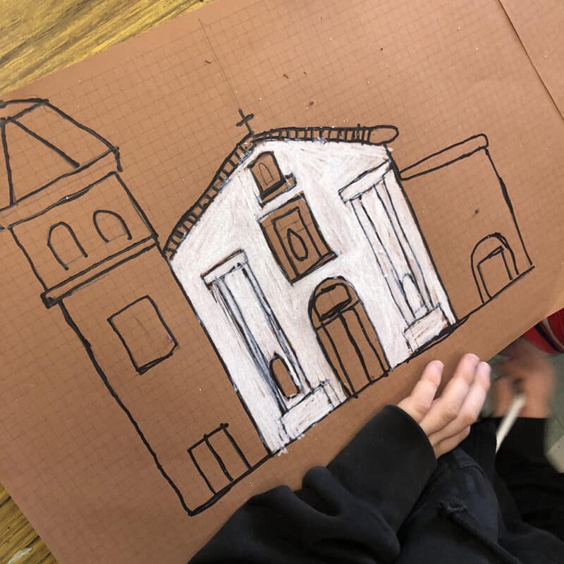 California Missions Drawings: 21 Open-and-Go Grid Drawing Lessons - Image 3