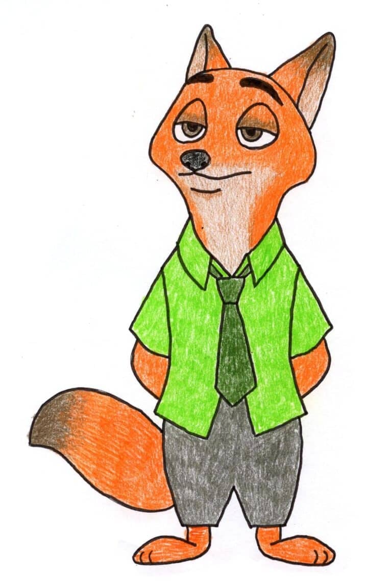 How to Draw Nick Wilde: Easy Zootopia Fox Drawing for Kids