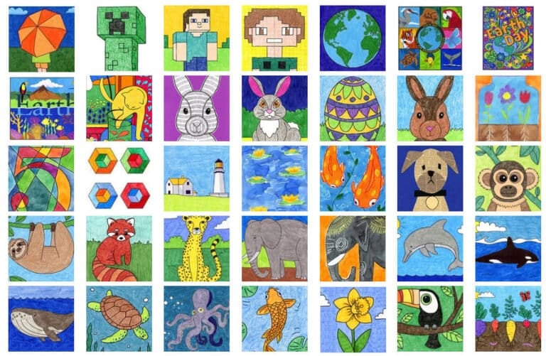 15 April Art Projects for Elementary Kids