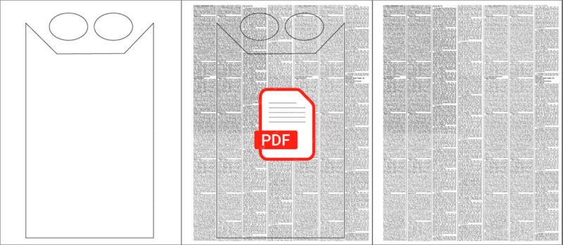 Open-and-Go Newsprint Pet Collage Mini Art Unit - Image 3