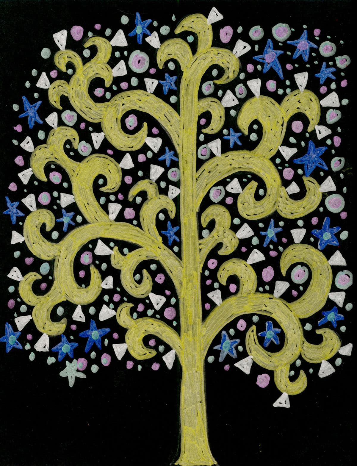 Easy How to Draw like Gustav Klimt Tutorial