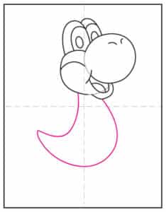 Yoshi Pattern Drawing Yoshi Drawing: Easy Step-by-Step Art Lesson for Kids