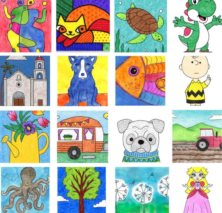 172+ Fourth Grade Art Projects & Drawing Lessons