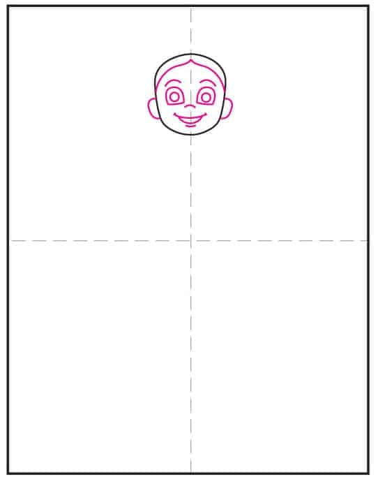 Add Jessie’s face details in this step-by-step Toy Story drawing lesson.