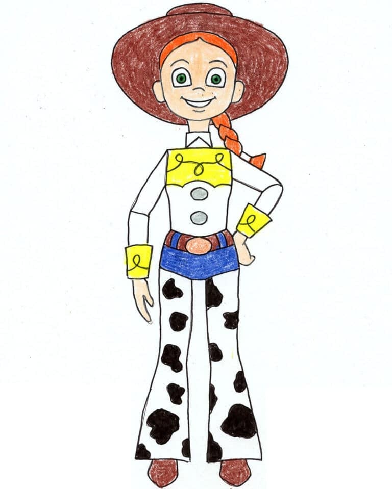 Jessie Toy Story Drawing: Easy Step-by-Step Art Lesson