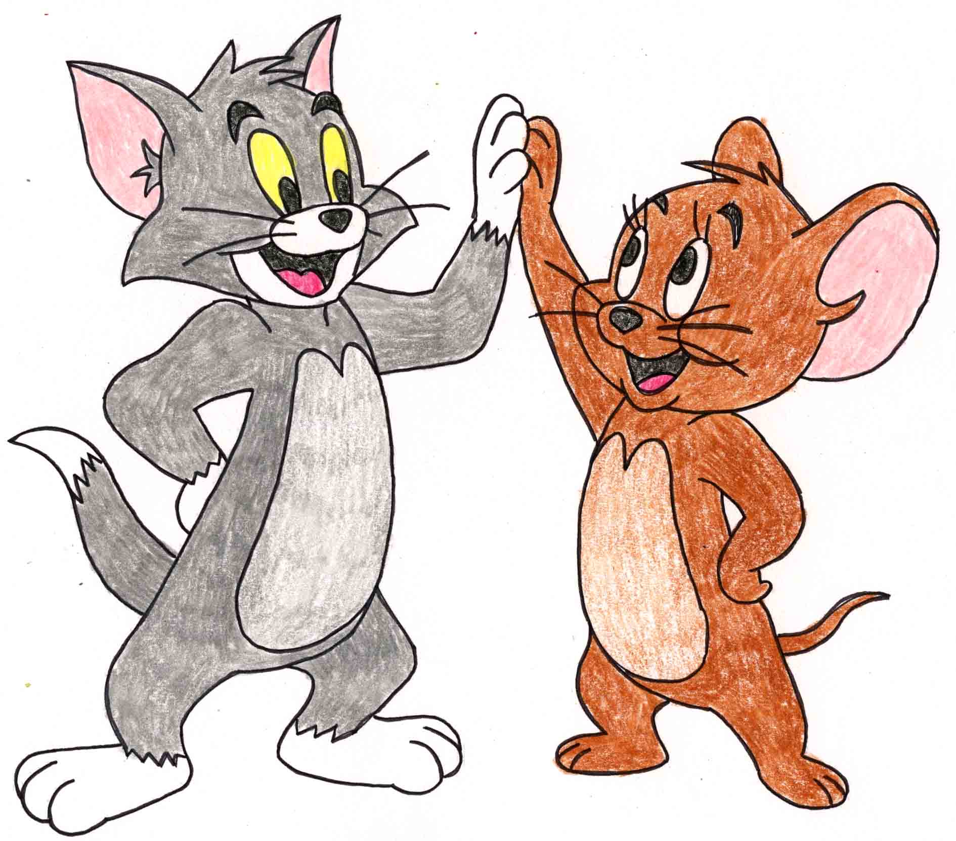 Tom and Jerry Drawing: Easy Cartoon Art Lesson for Kids
